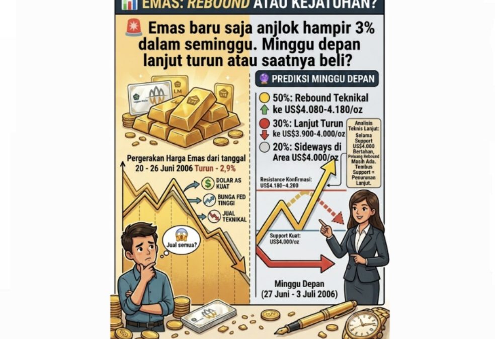 Pergerakan Harga Emas Dunia Mingguan 2026